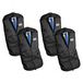 Quadra Kledinghoes - 4x - zwart - polyester - 100 x 60 cm - 1 kostuum of 3 overhemden - beschermhoes