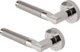 Seriphos Poignée de porte ronde sur rose - Duel chrome poli - DH3685