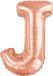Amscan Folieballon Letter J 103 X 70 Cm Roségoud