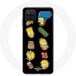 Maniacase Hoesje voor Samsung Galaxy A42 5G The Simpsons zwarte achtergrond stickers