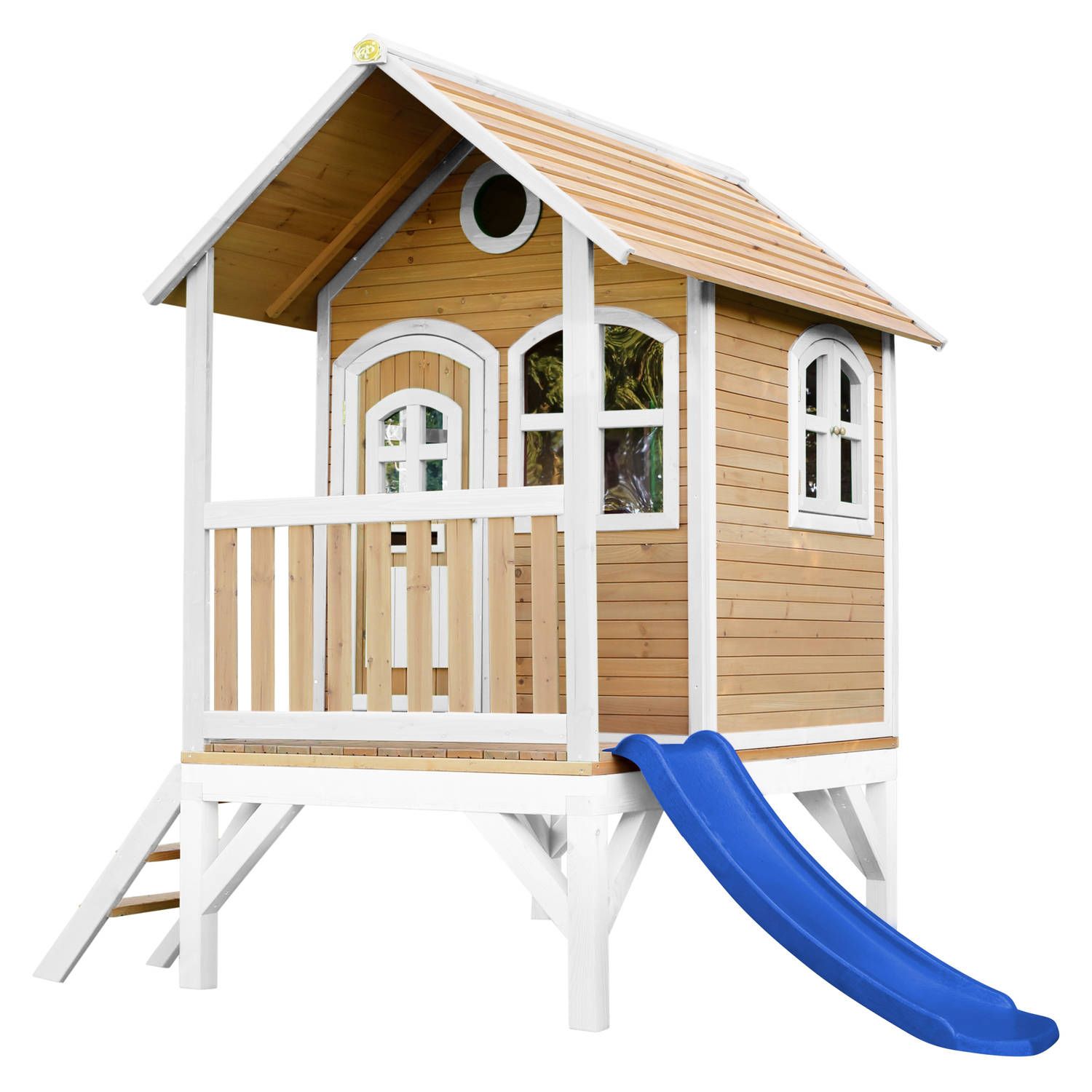 AXI Classic Tom Speelgoedhuis - Hout - Wit/Blauw/Bruin