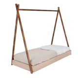 Colorfull Home Collection Colorfull Home Peuterbed Colorfull Home 70x140 Vloerbed Tipi Walnut