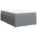 vidaXL Boxspring met matras, stof, lichtgrijs, 120x200 cm