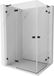 Mexen Lunar L Duo porte pivotante cabine de douche gauche 105 x 100 cm, transparent, noir