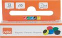 Nobo Magnetische Whiteboard Magneten - Pak Van 10 stuks - 13mm Magneten - Assorti 5 Kleuren