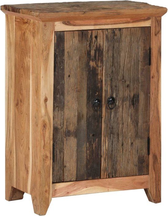 vidaXL Dressoir 55x33x75 cm massief acaciahout en gerecycled hout