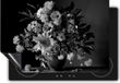 Chefcare Inductie Beschermer Vaas met Bloemen - Zwart Wit - 95x50 cm