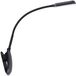 PRIOS Klemlamp met dimmer, 1 lichtpunt, ABS, polycarbonaat, H: 51 cm, zwart, inclusief lichtbron