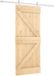 vidaXL Schuifdeur 85 x 210 cm, massief beuken (onbehandeld)
