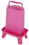Kerbl Hobbyfarming Voerautomaat met Voetjes, 5,5 l, roze