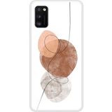 Samsung Beschermende siliconen case compatibel met Galaxy A41 One line bruin
