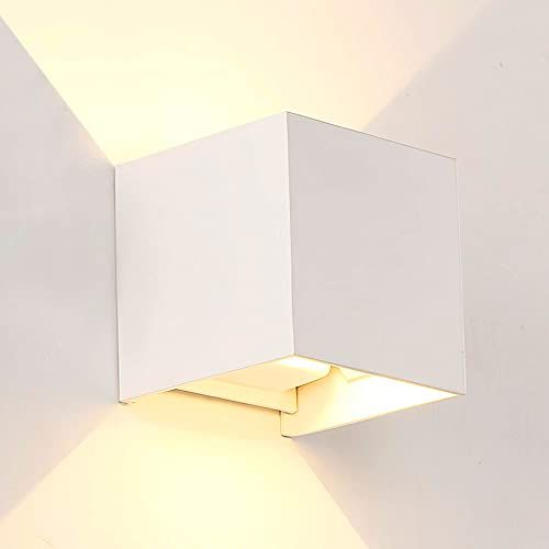 LEDme - Wandlamp buiten/binnen LED 6W - Wit - Instelbare Lichtstraal - IP54