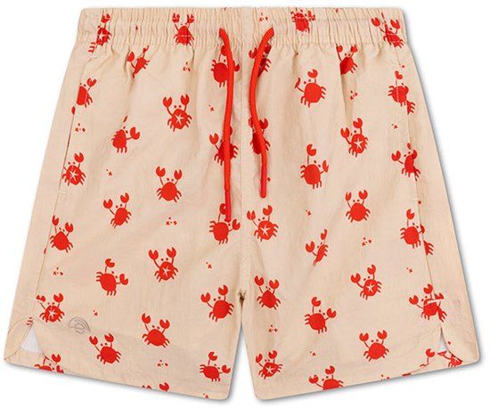 Swim Essentials Zwembroek- Rood/Beige - Crabby - 110/116