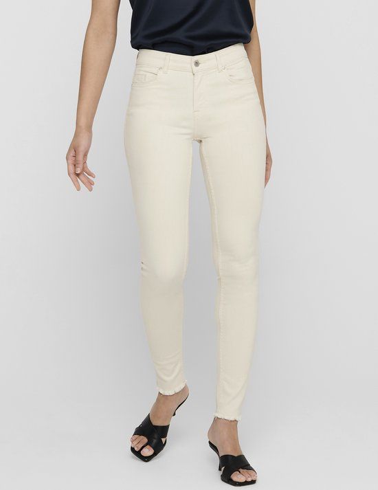 ONLY BLUSH LIFE Skinny Jeans Dames - Ecru Denim - Maat S X L34