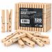 Vaily pinces à linge en bois - Grandes pinces à linge pour étendoir, corde à linge, artisanat et décoration - 120 pièces