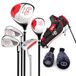 PGM Junior Golfclubs, complete set voor kinderen, 5 golfclubs met standtas en 2 hoofddeksels voor jongens en meisjes, rechterhand