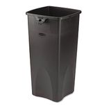 Rubbermaid Commercial Products 23gal Square Ontouchable Trash Kan - Zwart