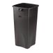 Rubbermaid Commercial Products 23gal Square Ontouchable Trash Kan - Zwart