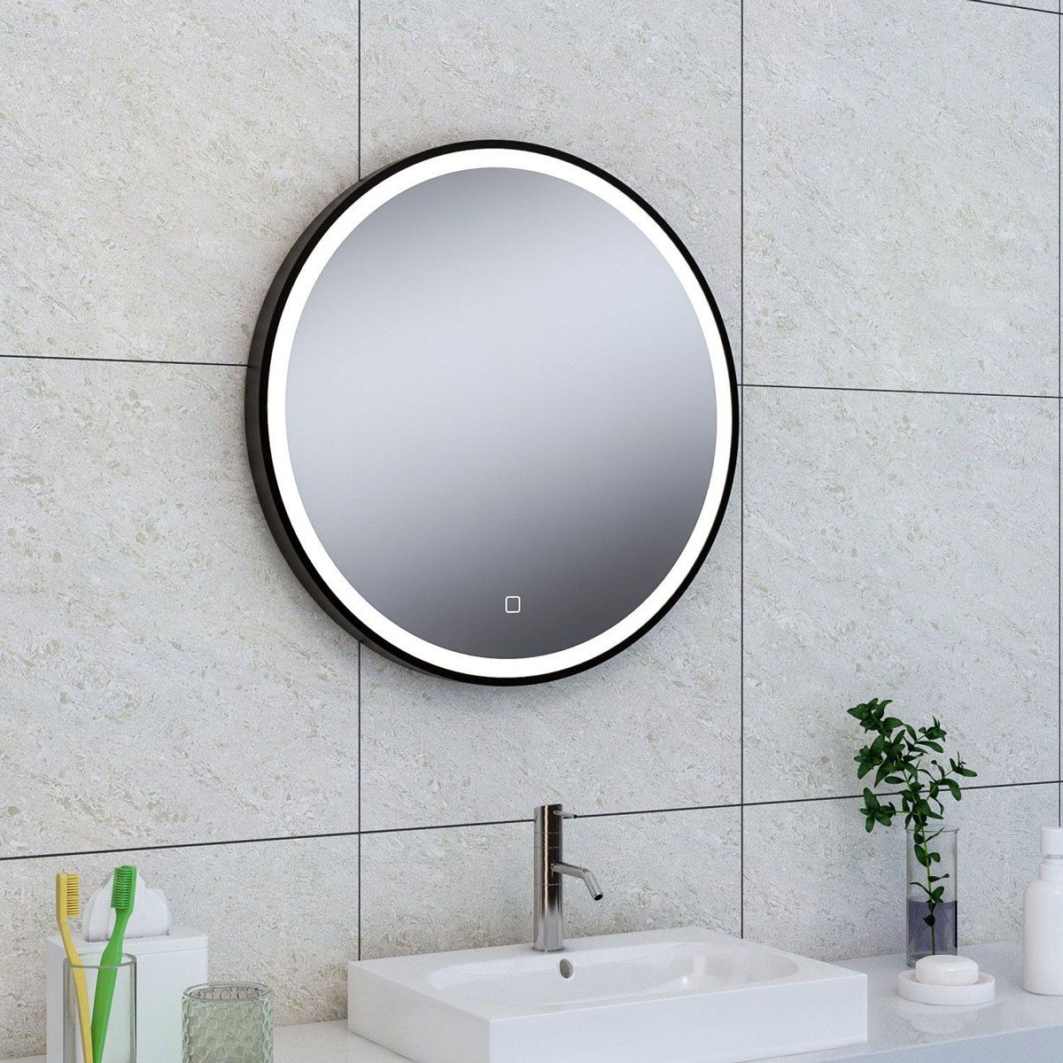Wiesbaden Maro Rond 60x60cm Mat Zwart