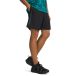 UNDER ARMOUR Short de sport 'Wordmark' bleu néon / noir