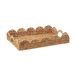 Pick a Poppy Classic Scallop plateau Naturel, 30x40 cm