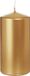 Trend Candles Cilinderkaars/stompkaars - Goud - 6 x 12 cm - 40 Branduren