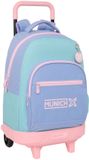 Munich Schoolrugzak met Wielen Mellow Blauw Roze Hemelsblauw 33 x 45 x 22 cm