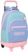 Munich Schoolrugzak met Wielen Mellow Blauw Roze Hemelsblauw 33 x 45 x 22 cm