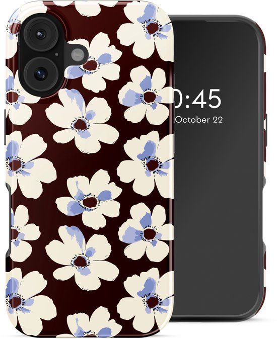 Selencia Hoesje - Geschikt voor Apple iPhone 17 - Backcover geschikt voor MagSafe - Choco Flower Pop