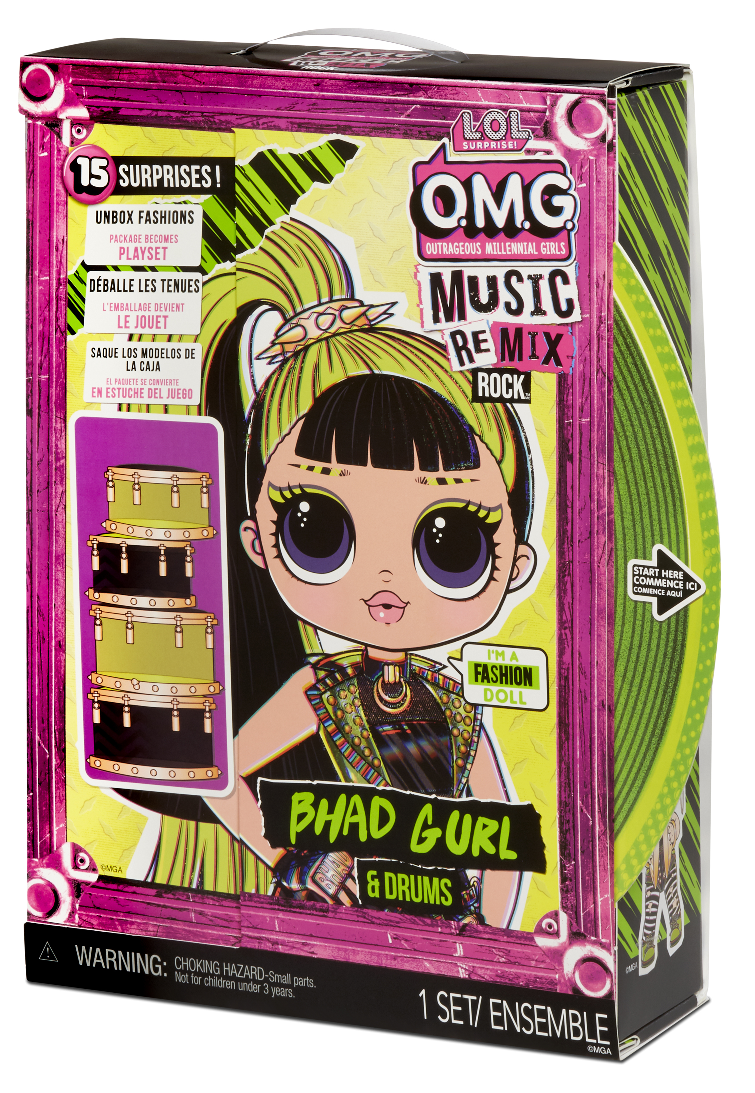 L.O.L. Surprise! O.M.G. OMG Remix Rock- Bhad Gurl and Drums