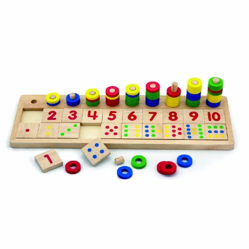 New Classic Toys 59072 Telspel Getallen 42X13X8 cm,Meerkleuren Color