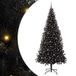 Sapin de Noël 240cm PVC arbre de Noël avec 300 LED et support noir