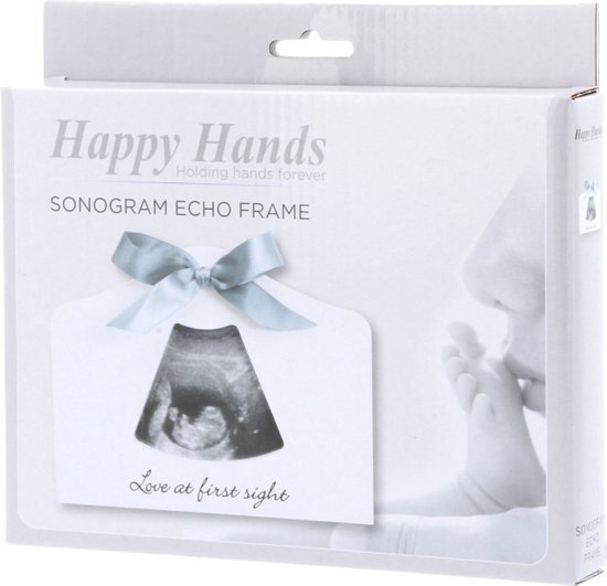 Happy Hands - Sonogram Echo Frame - Fotolijst - Echofoto - Wit