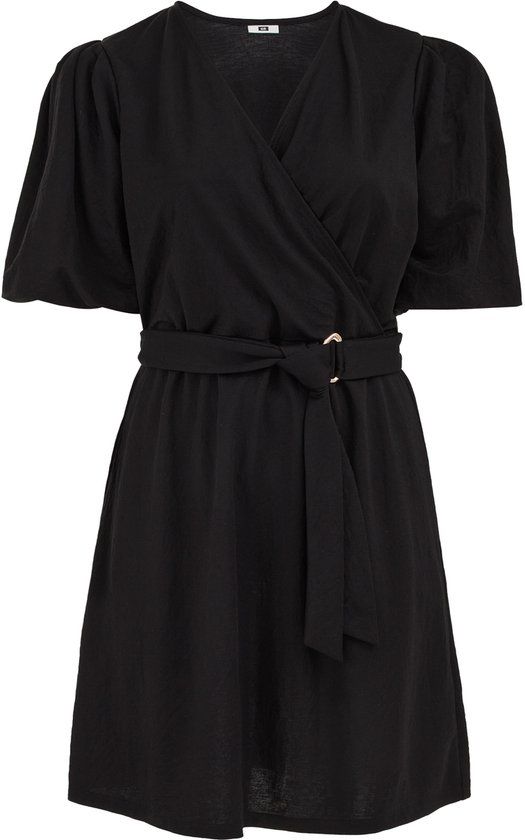 WE Fashion Dames jersey jurk met ballonmouwen - Curve