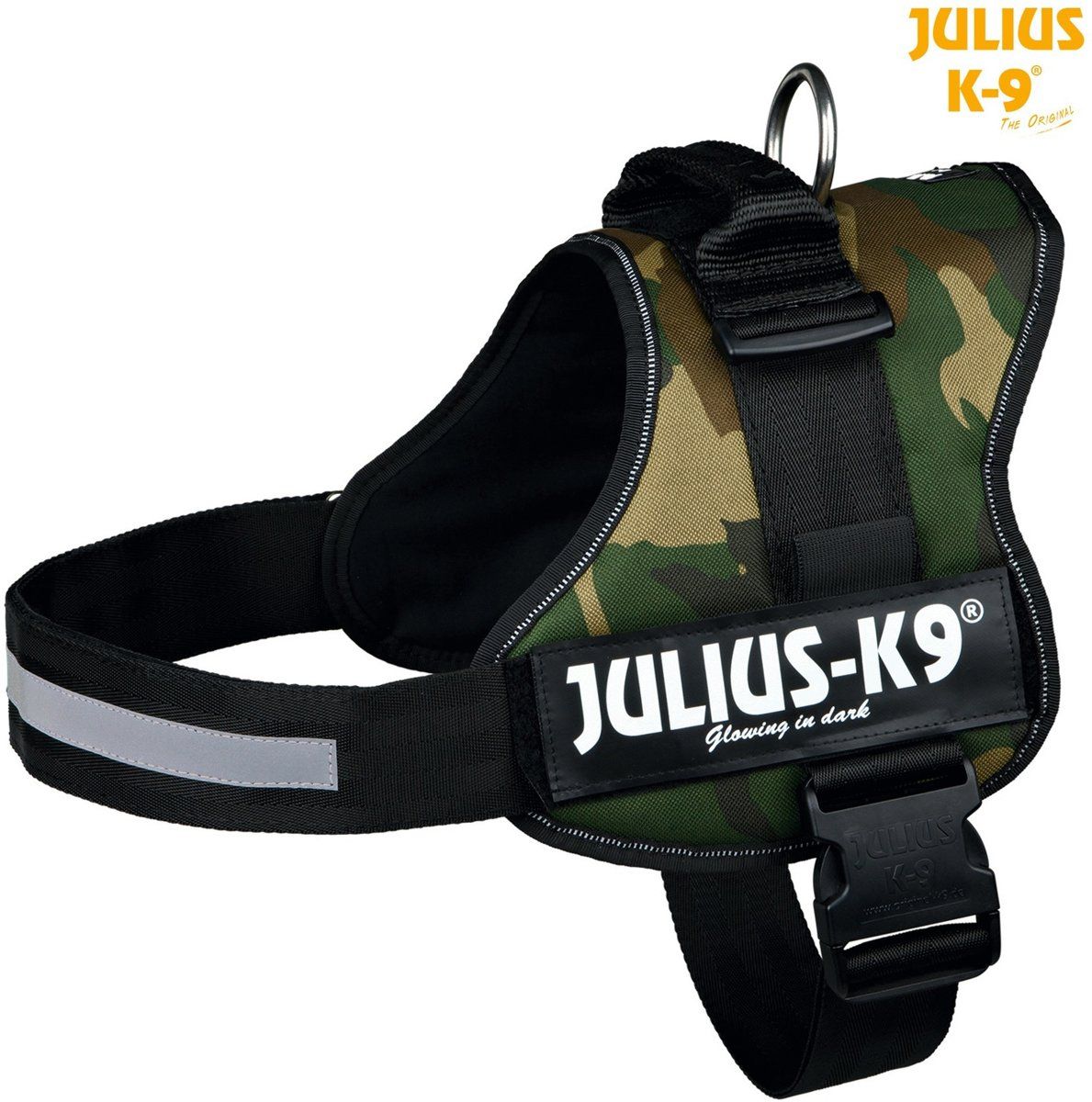 JULIUS K9 IDC Powertuig/Harnas - Maat 3/82-118cm - XXL - Army