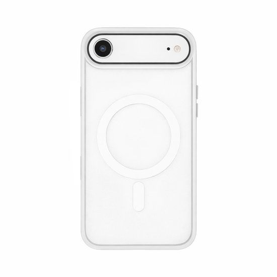 Jaym, Hoesje Geschikt Voor iPhone Air MagSafe Bumper met Versterkte Hoeken, Wit / Transparant