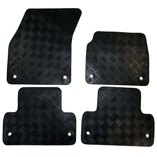 Covprotec Rubberen automattenset compatibel/vervanging voor Kia Soul (jaar 2015-datum) op maat gemaakte matten, heavy duty waterdicht, antislip