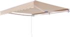 Parasol rétractable manuellement, 13 x 8 pieds, pour terrasse extérieure. Parasol rétractable, polyester résistant à l'eau, pour porte de terrasse ou fenêtre. Parasol à manivelle, adapté pour jardin, balcon