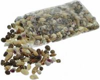 Merkloos Kleine decoratie strand schelpen/schelpjes - zak van 1x kilo - mix kleuren - 1 a 4 cm