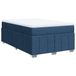 vidaXL Boxspring met matras, stof, blauw, 140x200 cm