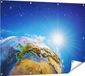 Gards Poster de Terre vue de l'espace sur Europe - 120x90 cm - Toile de jardin - Décoration de jardin - Décoration murale extérieure - Peinture de jardin