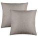 Stof Textile sierkussen Bea - 2x - beige - 50 x 50 cm