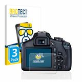 BROTECT Bedifol GmbH Screenprotector 3 Stuks voor Canon EOS 2000D Beschermglas transparant