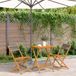 Maison Exclusive - Ensemble de bistrot 3 pièces, gris, en polypropylène et bois massif