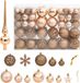 vidaXL - 111-delige - Kerstballenset - polystyreen - roségoud