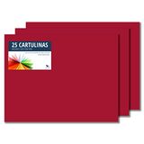 Raylu Paper® - 50 x 65 cm, 25 stuks, 180 g/m², ideaal voor knutselwerk, kantoor, tekenen, papyroflex (granaat)