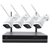 PNI House WiFi660 NVR 8-kanaals videobewakingskit en 4 draadloze buitencamera's 3MP, P2P, IP66