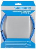 Shimano Road Remkabelset PTFE Gecoat - Blauw - RVS Binnenkabels - Complete Remkabelset voor Racefiets - Shimano/SRAM Compatibel
