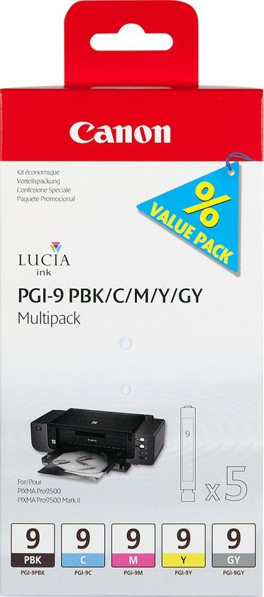 Canon PGI-9 Inktcartridge Multipack