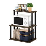 Furinno TURN-TUBE Koffiebar, 3-laags bakkersrek, keukenplanken, voor voorraadkastorganisatoren en opslag, keukenorganisatie, Columbia Walnut
